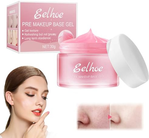 Primer Pori Viso,Primer Viso Make Up,Pore Base Gel Cream,Face Makeup Primer Cream,Fondazione Pore Shrink Cream,Matte Pore Invisible Face Primer,Primer Viso per Il Controllo Dell'olio,30g
