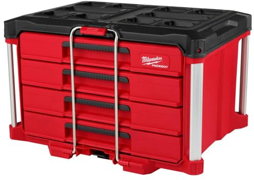 Milwaukee Packout 4 Drawer Tool Organizer Box - 48-22-8444