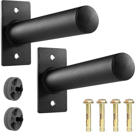 2 Stück Hantelscheibenständer, 50MM Hantelscheiben Halterung wandmontiert Wall Mounted Weight Plate Rack für Stadion Fitnessstudio Gym Hantelscheiben Aufbewahrung