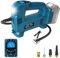 QUPERR Akku-Kompressor kompatibel mit Makita 18V Akku, Elektrischer Luftkompressor bis 10,34 bar mit LED-Licht & Autostopp, Tragbare Luftpumpe für Auto, Motorrad, Fahrrad, Bälle (ohne Akku)