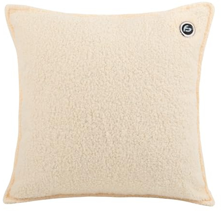 saaf - Cojín térmico recargable con 3 niveles de calor, batería externa de 10.000 mAh para un calor prolongado, cojín de calor suave de 40 x 40 cm, ideal para sofá, oficina y viajes, de saaf