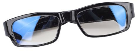 ASHATA 1080P HD Camera Glasses, MP4 Video Recording Photos Glasses with Camera Wearable Eyeglass for Cycling Outdoor Activities, Prevent Shake, Fast Transmit