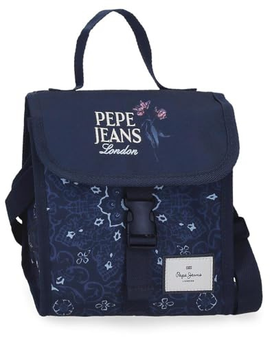 Pepe Jeans Lenay Bandolera Porta Alimentos térmica Marino 20x23x14 cm Poliéster 6,44L by Joumma Bags