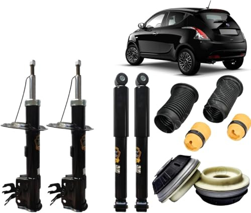 KIT 4 AMMORTIZZATORI ANTERIORI E POSTERIORI + TAMPONI E PARAPOLVERE PER LANCIA YPSILON 312 DAL 2011