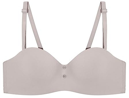 DABAOK Brasier Sportivo Donna Americana Confortevole Coppa B/C Tracolla Rimovibile Piastra Luce Gradiata Senza Anello In Acciaio Brasier Corsa Ragazza, grigio, 108