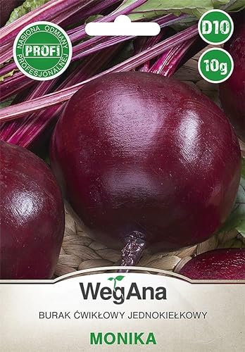 WegAna Monika Graines de betterave rouge 10 g, Graines de légumes robustes, Graines de légumes, Culture de graines