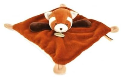BABY NAT' - Doudou Peluche - 23 cm - Collection Mon Petit Panda Roux - Orange Marron - Queue Annelée et Silhouette Craquante - Idée Cadeau Naissance pour Filles et Garçons - Éveil des Sens- BN6015