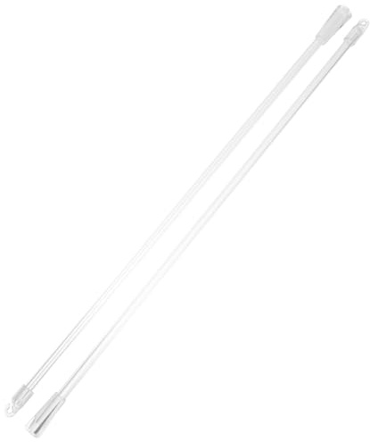 ABOOFAN 2 Piezas Accesorios para Cortinas Varillas Verticales Transparentes para Persianas Barra De Control con Gancho para Cortinas De Uso Dormitorios o Salas De Estar