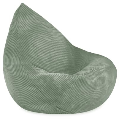 MISIOO Silla de Puf para Niños Cord Premium - Silla Ergonómica para Niños a Partir de 12 Meses - Cómodos Pufs para la Habitación Infantil - Silla de Puf Suave con Relleno de Poliestireno Ligero