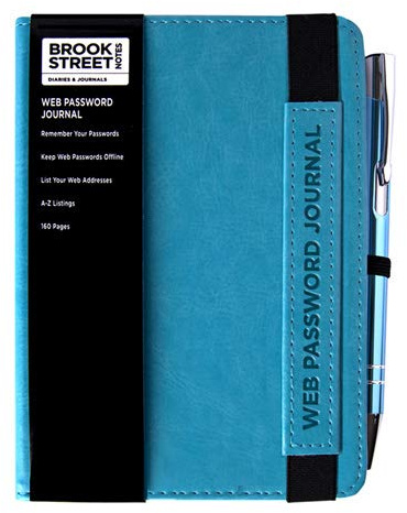 - Carnet d'adresses et mot de passe Web, A6 a6 bleu clair
