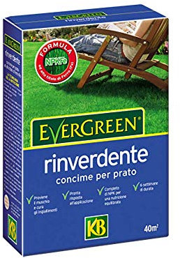 Evergreen CONCIME per Prato RINVERDENTE del Manto ERBOSO E Antistress kg.2
