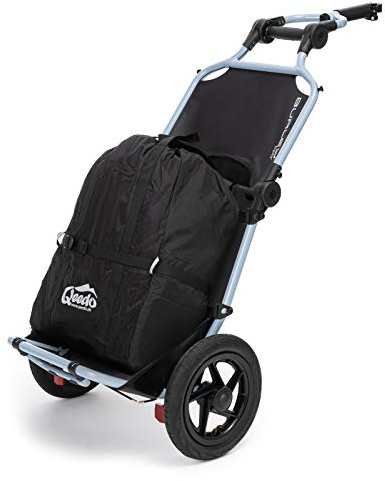 qeedo Travoy Fahrrad Lastenanhänger (2020) Set mit Qeedo Shopping Bag - Cool Grey