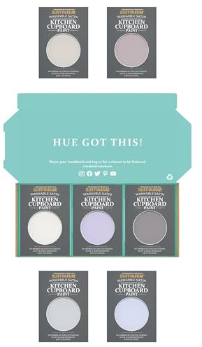 Rust-Oleum Kitchen Cupboard Paint in Satin Finish – Pastel Purples Tester Box