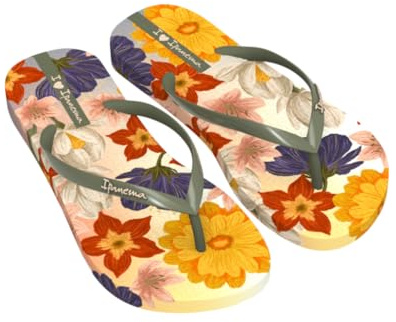 Ipanema VERAO Tropical FEM - Chanclas para mujer, color beige/verde, talla 38 EU, Beige Verde, 38 EU
