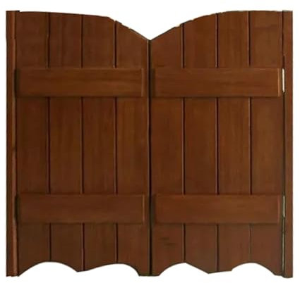 GOCHUSX Portails Battants Doubles Portes Café, Portes De Salon De Décoration Intérieure, Décoration De Portail D'entrée pour Cloison D'entrée De Magasin, Cuisine(Brun,85x100cm)
