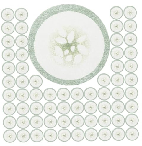 WOONEKY Almohadillas Ojos De Pepino 200 Unidades, Tamaño Estándar, De Tela No Tejida, Hidratantes y Refrescantes, Para Mujer, Cuidado Facial y Relajación Diaria