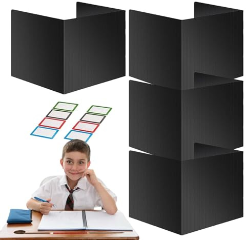 Pantalla De Privacidad De Clase - Particiones De Escritorio Estudiantes, Paneles De Examen | Carpeta De Privacidad Plegable, Separador Portátil para Escuelas, Bibliotecas Y Espacios De Estudio Fácil