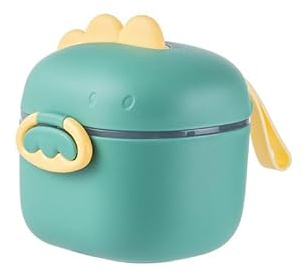 Uxreoib Caja de almacenamiento de leche en polvo, portátil, sellada, resistente a la humedad, con cuchara, recipiente extraíble para leche en polvo para guardar alimentos de leche en polvo (400 ml)
