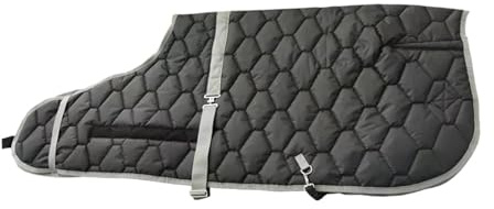 Chatonshen Coperta per Cavalli Traspirante E Impermeabile, Ideale per Uso Esterno, Trasporto E Altro Ancora. Coperta per Cavalli da Esterno, Nero 90cm