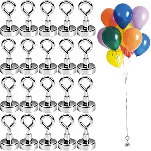 Maylatte 20 pesi per palloncini a elio, riutilizzabili, colore argento, supporto per palloncini per compleanno, matrimonio, Natale, decorazione per feste