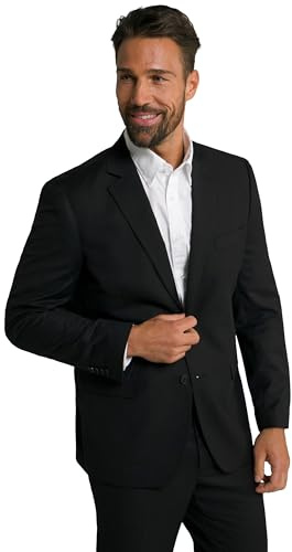 JP 1880 Herren große Größen Übergrößen Menswear L-8XL Anzug KELTO, 2-TLG, Business, FLEXNAMIC®, bis Gr. 72/36 schwarz 68 806497100-68