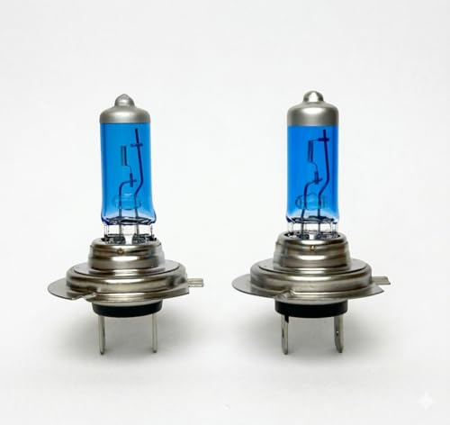 Hallenwerk Blue Vision Optik 2x Stück H7 55W PX26d 12V Auto Halogen Lampen Faltschachtel - E-Prüfzeichen
