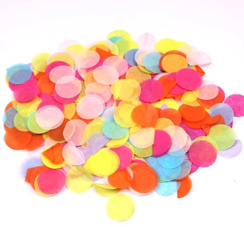 Konfetti, 130 g, buntes Papierkonfetti, rund, Partykonfetti, Konfetti, Tischkonfetti für Hochzeit, Feiertagsballons, Dekoration für Geburtstagsfeiern