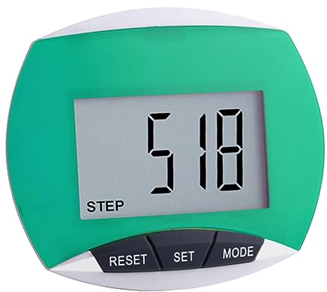 Jorzer Pedometer Step Counter Pedometers with Calories Burned and Distance Counting Small Portable Walking Pedometer Simply Operation Step Tracker Pedometer for Adults Kids Green