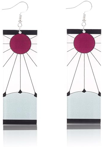 Orecchini Demon, Demon Gadget 2Pcs, Ubephant Cosplay Anime Orecchini, Acrilico Cartone Animato Earrings, Pendente O-recchini, Cosplay Prop Accessori per Bambini