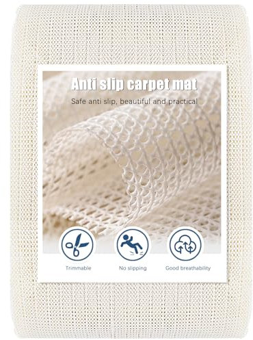 Antirutschmatte für Teppich - 200 x 300 cm - rutschfeste Teppichunterlage - Zuschneidbare Anti-Rutsch-Matte für Teppiche, Schubladen, Regale, Autos und Kofferraum - Hergestellt in der EU