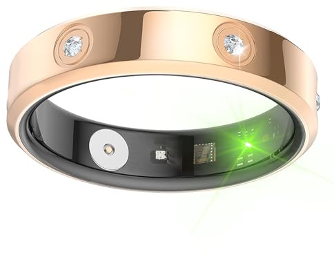 findtime Smart Ring Women Fitness Ring Pedometer Heart Rate Monitor Sleep Tracker Step Counter Fitness Tracker for Sports Time, Distance, Calories Compatible with Android iOS