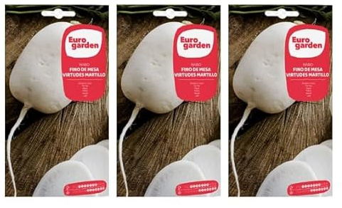 Virtudes Martillo Semillas Nabo Fino de Mesa (Pack 3 Sobres x 15 gr) 45 gr Total