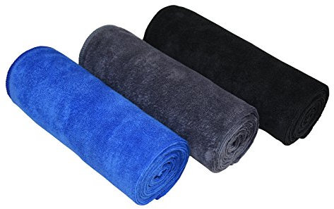 Mayouth Toallas de Microfibra para Deportes de Secado rápido y Absorbente, Toalla de Gimnasio, Toalla de Entrenamiento para Gimnasio, Gimnasio, Yoga, Camping, 3 Unidades, 40 cm x 80 cm