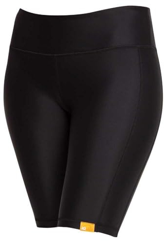 iQ-UV Short de Yoga Taille Haute pour Femme. S Noir
