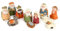 Nordstern Figuras de cerámica para el belén- 11 Figuras Festivas de Navidad para el establo de la Cuna y el belén - de 2 a 8 cm