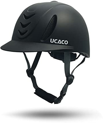 LIONCIANO Reitkappe Reiterhelm Unisex Jugend, Jugendlich Trendiger Verstellbarer Reiterhelm, Reithelm Kinder Mädchen und Damen, Schützen Sie die Sicherheit Reitbegeisterter(Schwarz, L56-61cm)