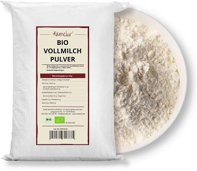 Kamelur Latte intero in polvere biologico dalla Germania (confezione da 25 kg), latte in polvere per latte intero da agricoltura biologica