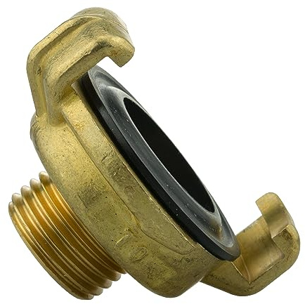 Professional Claw Type Brass Claw Hose connectors/Fittings,Male/Female bsp Thread as Used by Professional Gardeners,Landscapers and Nursery Workers(1/2 bsp Male)