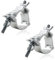 2Pcs DJ Lighting O Clamps, Stage Lights Clamp for DJ Par Lights Spot Lights, Lighting Accessories for 25-30mm OD Tube Pipes