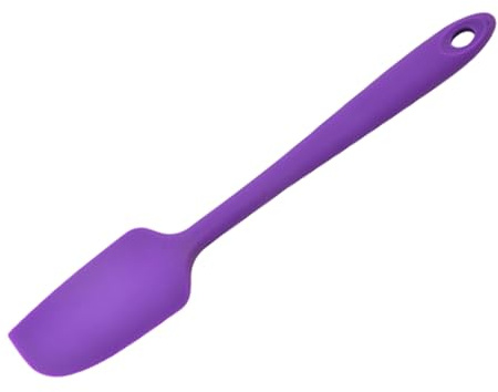 Antihaft Silikon Spatel,Silikon Spatel Küche Hitzebeständig Antihaft Silikon Spatel Teigschaber Klein Tortenspachtel für Kochen,Backen und Rühren,Spülmaschinenfest und Leicht zu Reinigen(Violett)