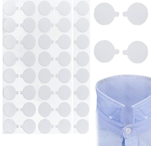 Changyeah Kragen Dots Kragen,120 Dots Kragenstäbchen Für Hemden Kragenstäbchen,Kragen,für Herren Vater Ehemann Hemd(Weiß)