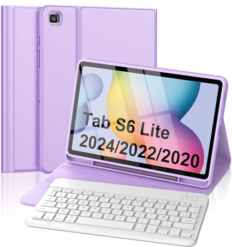 FOGARI Tangentbord för Samsung Galaxy Tab S6 Lite 10,4 tum 2024/2022/2020