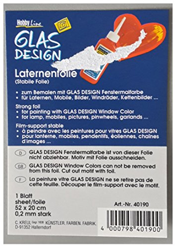 Feuille pour lanterne et lampion Window Color KREUL 520 x 200 mm