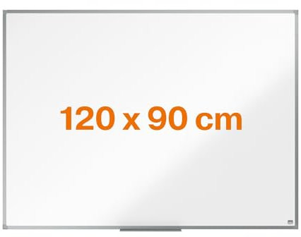 Nobo Basic Whiteboard, 120 x 90 cm, magnetisch, trocken abwischbar, Magnettafel mit Aluminiumrahmen, Eckmontage im Quer- oder Hochformat, inkl. Stiftablage – Amazon Exklusiv