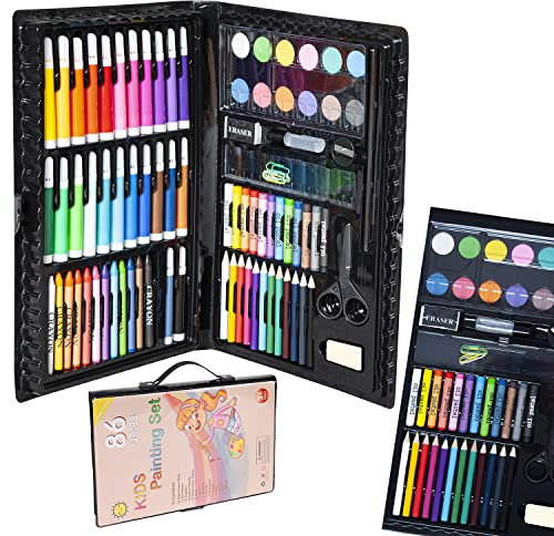 ISO TRADE - Art Set für Malerei, 86 Stück + Suitcase 9173 Farben, mehrfarbig