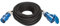 CEE Gummi Verlängerung schwarz, 25m Kabel für 230V, 16A, 3x2,5mm² H07RN-F3G2,5 Camping