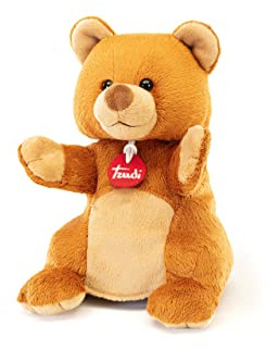 Marionetta Orso Trudi | Burattini e Marionette peluche per teatrino Trudi. Gioco per bambini. Racconta e crea storie. Peluche decorativo. | 16x24x15cm taglia S | Puppets | modello 29308