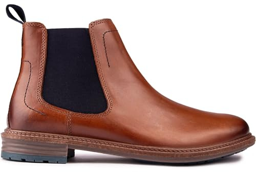 Hush Puppies Men's Justin Chelsea Boot, Tan, 12 UK