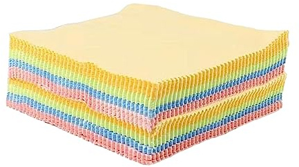 100 Pezzi Panno per la Pulizia, 13x13 cm Panno in Microfibra in Microfibra Colorata Panno per La Pulizia degli Occhiali a Maglia Ispessita, Panno per Lavare Occhiali, Lenti, Dispositivi Elettronici