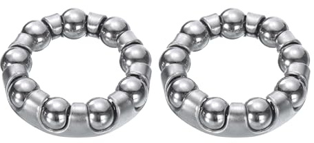 QUARKZMAN Cuscinetto a Sfere per Pedivella della Bicicletta 2/7Pollice (6.35mm) x 9 Sfere, 2pz Cuscinetti a Sfere di Ricambio per Cuscinetti Inferiori da Mountain Telaio Ruota Bicicletta